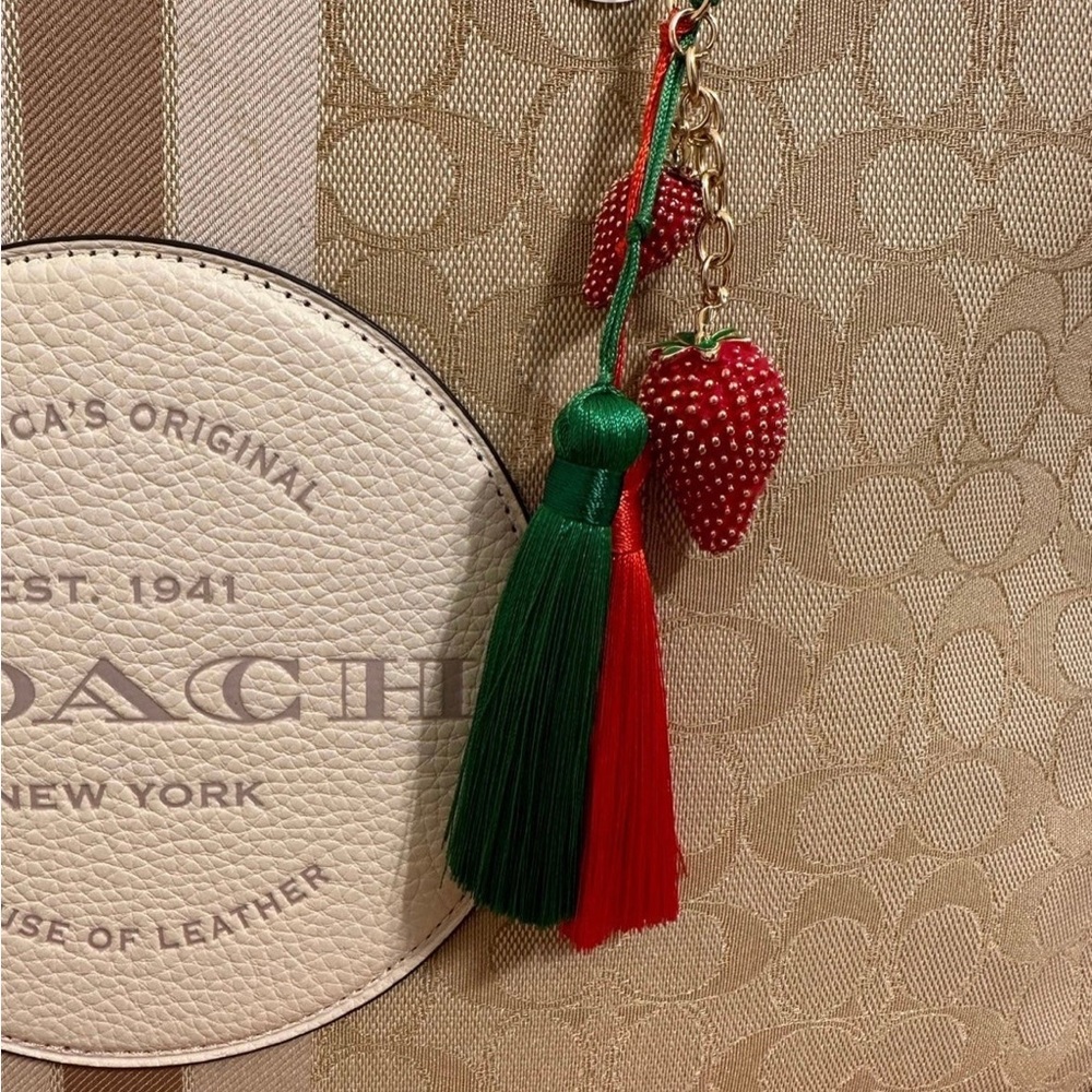 ❤️❤️❤️NEW Strawberry tassel purse keyfob/accessory❤️❤️❤️ - Picture 2 of 5